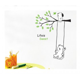 Life is Sweet, Bear, Dog, and Tree